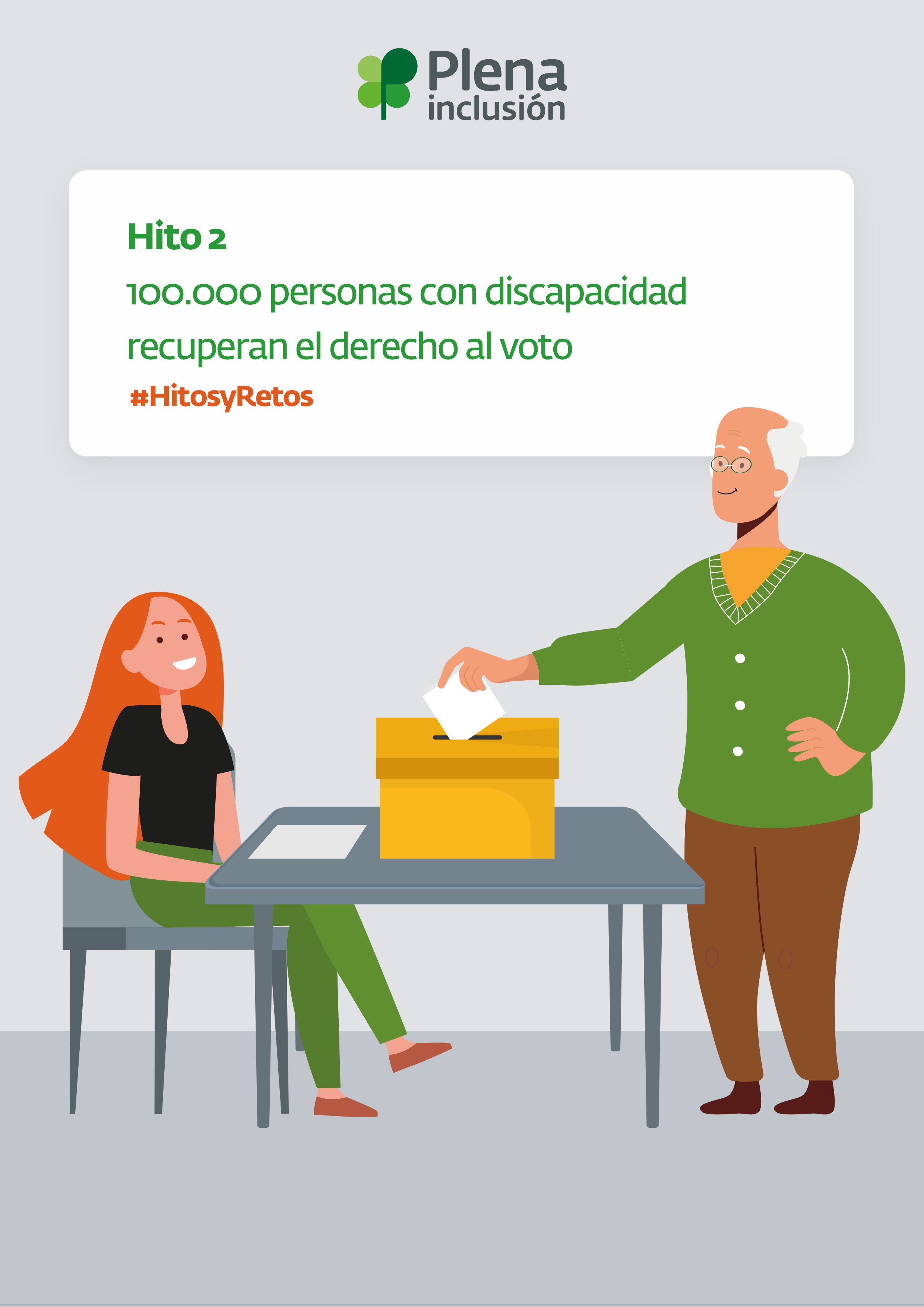 Hito 2 100.000 personas recuperan el derecho al voto.